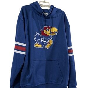 Women’s KU royal bl hoody sweatshirt, size 3X